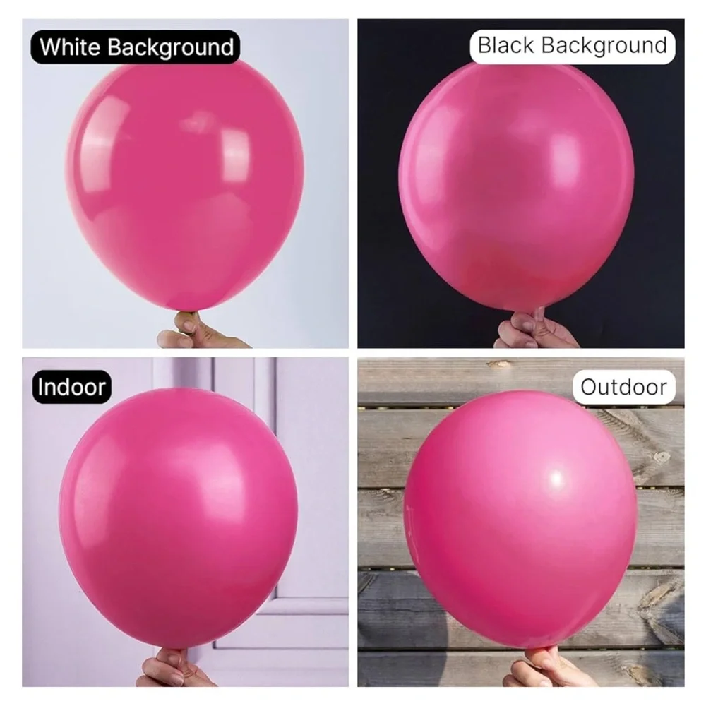 New PartyWoo Magenta Balloons, 85 pcs Hot Pink Balloons Different Sizes